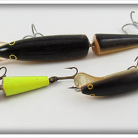 Rapala Yellow & Black Jointed Minnow Lot Of Three
