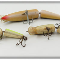 Rapala Yellow & Black Jointed Minnow Lot Of Three