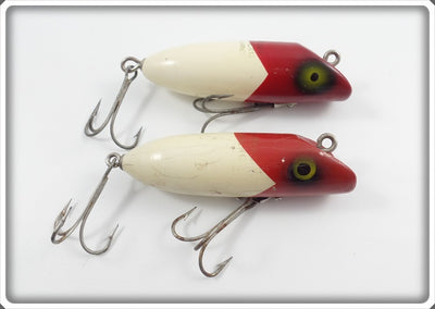 South Bend Babe Oreno Pair: White Body Red Arrowhead