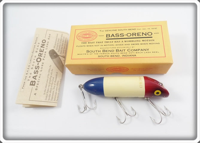 South Bend Collector's Edition Red, White, & Blue Bass Oreno In