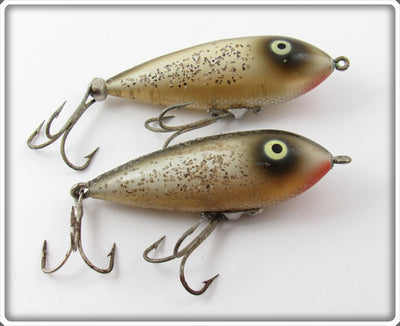 Vintage Heddon Silver Flitter Baby Zara Lure Pair