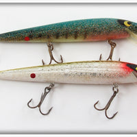 Vintage Smithwick Striped & Chrome Rogue Lure Pair