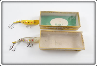 Brook's Baby Reefer In Box Pair: Yellow Spotted & Clear W/Glitter