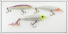 Rapala Purple, White & Yellow Head Minnow Lot Of Three Lures