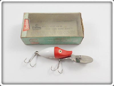 Heddon Red & White Tiny Deep Dive Runt In Correct Box
