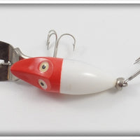 Heddon Red & White Tiny Deep Dive Runt In Correct Box