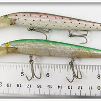 Rebel Rainbow Trout & Green Minnow Pair