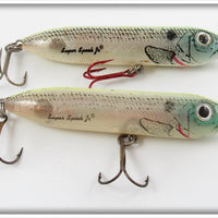 Heddon Yellow Back Super Spook Jr Lure Pair 