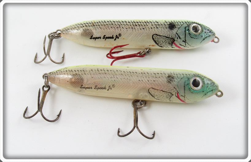 Heddon Yellow Back Super Spook Jr Lure Pair 