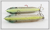 Heddon Yellow Back Super Spook Jr Pair