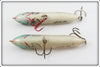 Heddon Yellow Back Super Spook Jr Pair