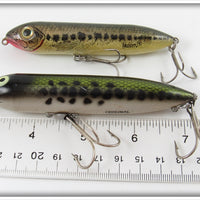 Heddon Baby Bass Super Spook Jr & Zara Spook Pair