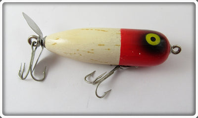 Vintage Shakespeare Red Head White Brawler Sr Lure