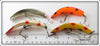 Helin P3 & S3 Flatfish Lot Of Four