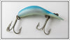 Vintage Heddon Glo Blue Alewife Magnum Tadpolly Lure