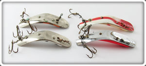 Vintage Helin Swimmerspoon Lure Lot Of Four