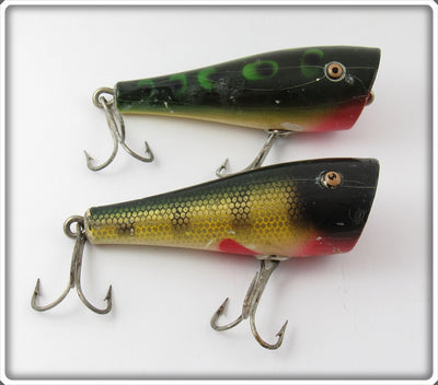 Vintage Creek Chub Perch & Frog Plunker Lure Pair