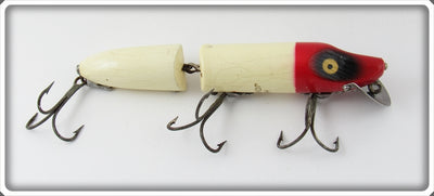 Vintage Heddon Red & White Jointed Vamp Lure