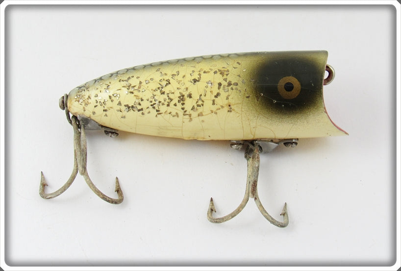 Vintage Heddon Silver Flitter Baby Lucky 13 Lure