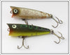 Heddon Silver Flitter & Bullfrog Tiny Chugger Pair