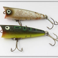Heddon Silver Flitter & Bullfrog Tiny Chugger Pair