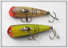 Heddon Silver Flitter & Bullfrog Tiny Chugger Pair