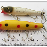 Creek Chub Yellow Spotted & Silver Flash Darter Pair