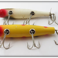 Creek Chub Yellow Spotted & Silver Flash Darter Pair