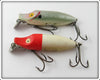Heddon Shad & Red Head White River Runt Pair