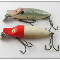 Heddon Shad & Red Head White River Runt Pair