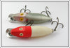 Heddon Shad & Red Head White River Runt Pair