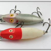 Heddon Shad & Red Head White River Runt Pair