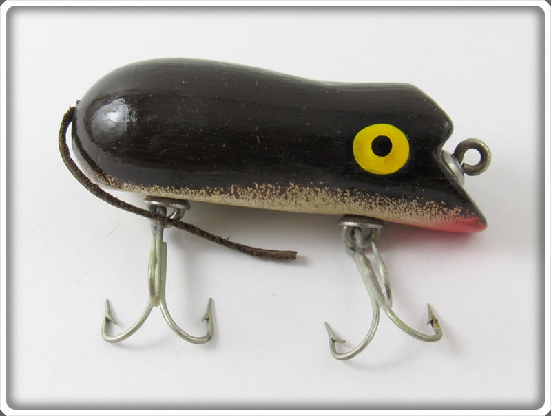 Vintage Shakespeare Black Swimming Mouse Jr Lure For Sale | Lure