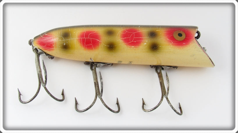 Vintage Heddon Strawberry Spotted Basser Lure