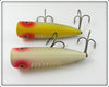 Heddon Yellow Shore & White Shore Chugger Spook Pair