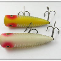 Heddon Yellow Shore & White Shore Chugger Spook Pair
