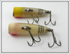 Heddon Yellow Shore & White Shore Chugger Spook Pair