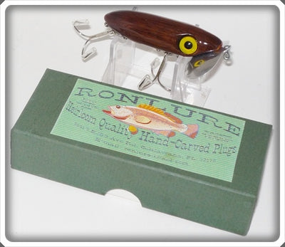 Ron Lure Heirloom Quality Hand Carved Plugs Jitterbug Type In Box