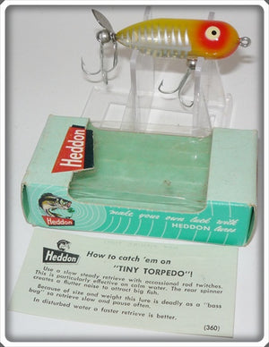Heddon Yellow Shore XRY Tiny Torpedo In Box
