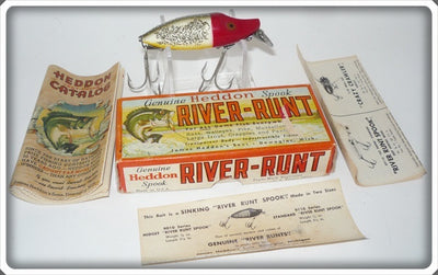 Heddon Red Head Flitter River Runt In Correct Box