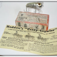 Heddon Silver Shore XRS Crazy Crawler In Correct Box