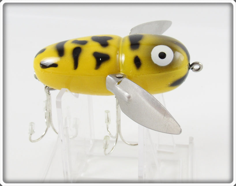 Vintage Heddon Yellow Coachdog Crazy Crawler Lure 